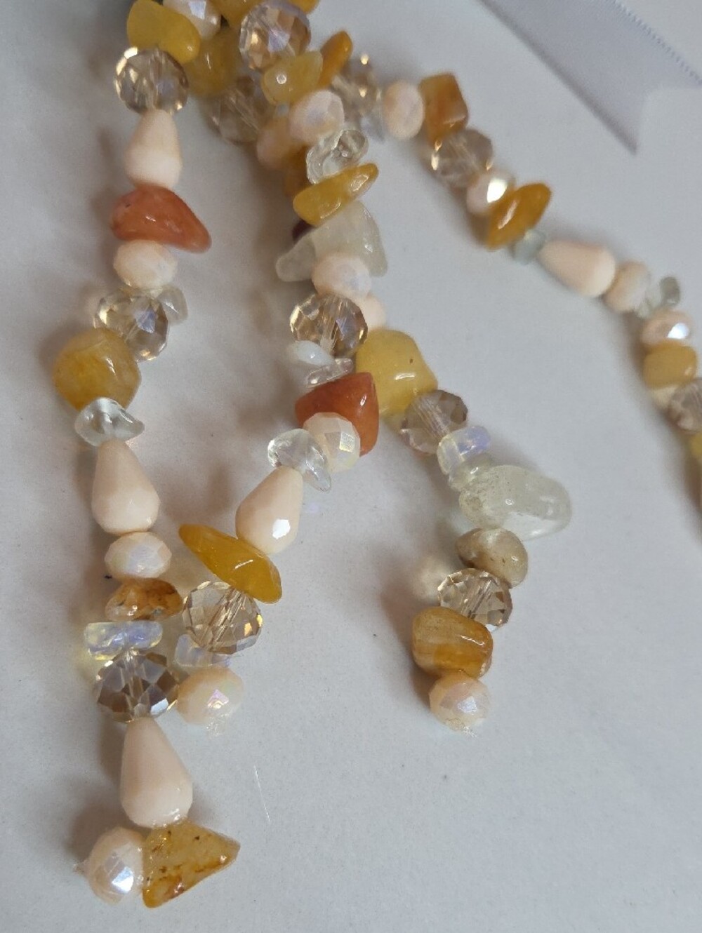 26 - Handcrafted Yellow Multi-Stone Women's Necklace - Picture 2 of 2
